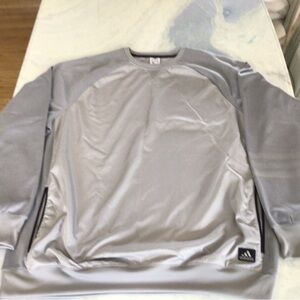 Men’s Adidas Running Long Sleeve Sweatshirt.  Size 3XLT. Gray.